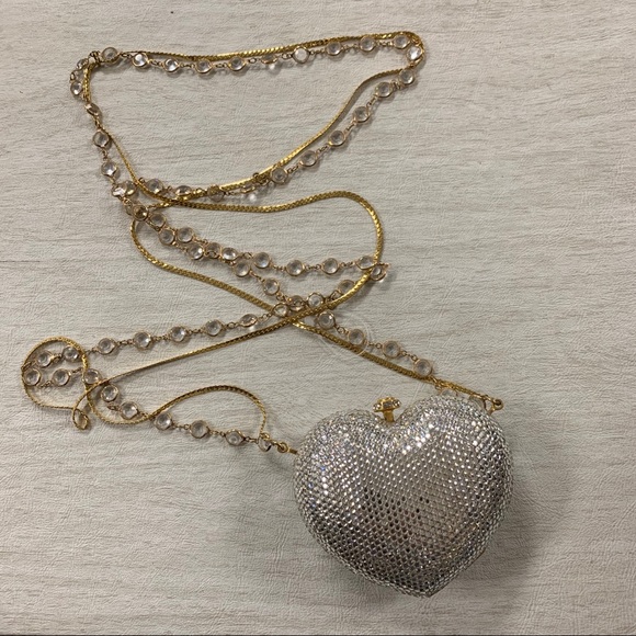 Kathrine Baumann Swarovski Crystal Heart Bag - Picture 1 of 8